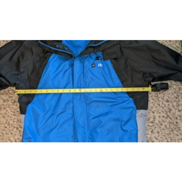 Starter Jacket 3 in 1 Men's Large 42-44 Removable Hood Blue & Gray NEW - Picture 5 of 15